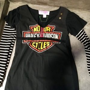 One of a Kind Fresh Karma Harley Davidson Top